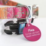 Custom QR Code Pet ID Tag - Round Aluminum