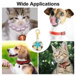 12pcs Flower Beads Pet Collar Bells & Charms