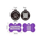 Aluminum QR Pet ID Tag for Dogs & Cats
