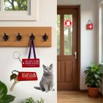 Pet Emergency Contact Keychain and ID Tags