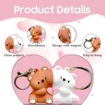 Cute Bear Couple Keychain for Valentine's Day Gift