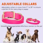 Heavy Duty Waterproof Dog Collar in Passionfruit Pink