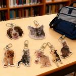 Custom Photo Keychain for Pets - 2 Pack