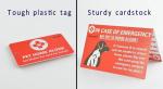 Pet Emergency Alert Key Tag and Wallet Card