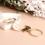 Cute Cat Couple Keychain for Pet Lovers