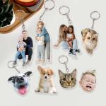 Custom Photo Keychain for Pets - 2 Pack