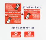 Pet Emergency Alert Key Tag and Wallet Card