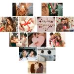 Heart Keychain Set for Couples and Friends