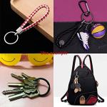 20 Pack Metal Key Ring Keychains for Pets and More