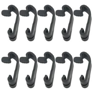 10 Pack Black Dog Crate Latch Hook Clips