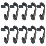 10 Pack Black Dog Crate Latch Hook Clips