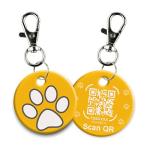 Smart NFC & QR Code Pet ID Tag - Yellow