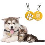 Smart NFC & QR Code Pet ID Tag - Yellow