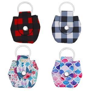 4-Pack Dog Tag Silencer and ID Holder Pouches