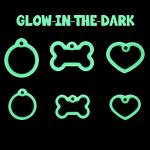 Glow in the Dark Pet Tag Silencers