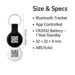 Smart Pet ID Tag with QR Code & Bluetooth