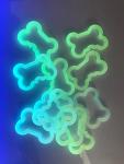 Custom Bone Shaped Glow-in-the-Dark Dog Tag