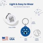PawView QR Pet ID Tags – 2 Pack