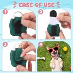 20 Dog Tag Silencers with Rings - White Paw Design