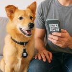 Smart Pet ID Tag with QR Code & Bluetooth