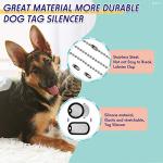 Weewooday Silicone Dog Tag Silencer Set