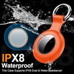 4-Pack Airtag Holder Cases with Keychains - Waterproof