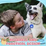 20 Dog Tag Silencers with Rings - White Paw Design