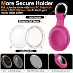4-Pack Airtag Holder Cases with Keychains - Waterproof
