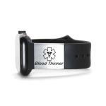 Silver Medical Alert Tag for Watch Band