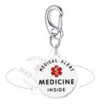 Engraved Stainless Steel Medical Alert Bag Tag