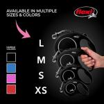 26 ft Black Retractable Dog Leash