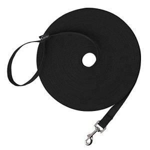 Hi Kiss Training Leash for Dogs - 30ft Black