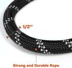 Reflective Rope Dog Leash with Padded Handle