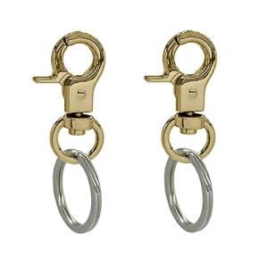 DORUI Pet ID Tag Clips - 2 Pack Gold