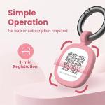 Pawaii Silent Silicone Dog ID Tag - Pink