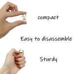 DORUI Pet ID Tag Clips - 2 Pack Gold