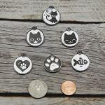 Personalized Engraved Stainless Steel Cat ID Tags