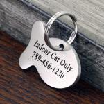 Personalized Silver Fish ID Tag for Pets