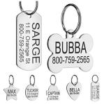 Custom Engraved Stainless Steel Pet ID Tags