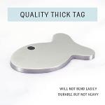 Personalized Silver Fish ID Tag for Pets