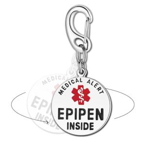 EpiPen Holder Bag Tag with Quick Clip