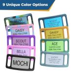 Personalized Silent Dog Tag for Collars - Purple