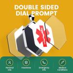 2-Pack QR Medical Alert ID Tag Keychain