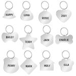 Personalized Stainless Steel Pet ID Tags - Cute Designs