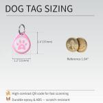 QR Code Pet ID Tag for Dogs and Cats
