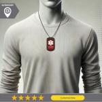 Custom Engraved Medical Alert Dog Tag for Pets