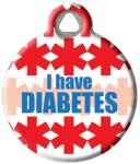 Personalized Diabetes Alert Pet ID Tag for Pets
