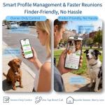 QR Code Pet ID Tag for Dogs and Cats