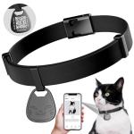 Soft Adjustable Cat Collar with Name Tag and QR Code