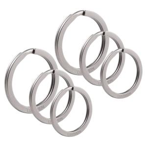 Heavy-Duty Titanium Split Key Ring Set